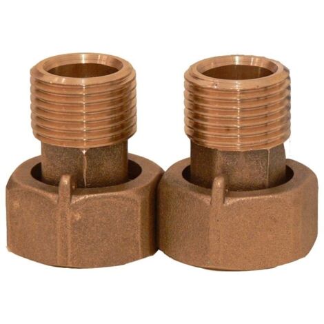 Raccordi per contatori d'acqua 5/4 pollici DN32 set