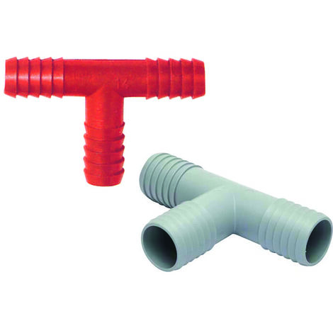 Raccordi portagomma a t in plastica - ø mm.22