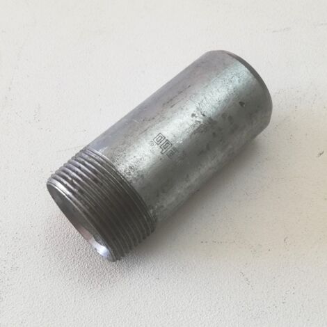 Raccordo 1+1/4 x 30cm a saldare tronchetto vite di prolungamento in acciaio zincato
