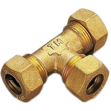 Raccordo 18x18x18 a tee t a compressione con tenuta o-ring