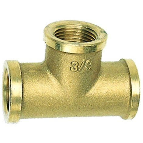 Raccordo 3 vie ottone giallo 1/4"f
