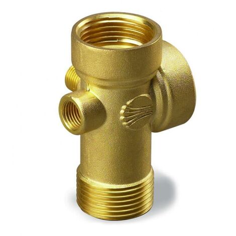 Raccordo 5 vie in ottone altezza 82mm pedrollo 50016