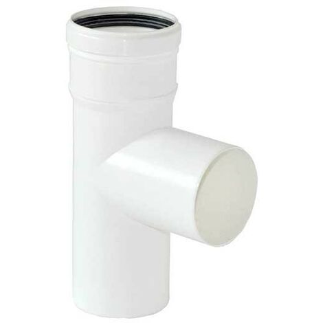 Raccordo 90° a T ø80 per scarico fumi PPS