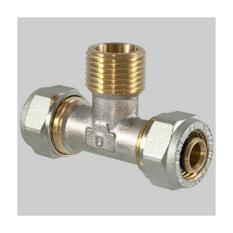 Raccordo a compressione a TEE Maschio 32 x 1 x 32