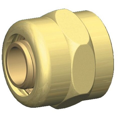 Raccordo a compressione con dado femmina - serraggio Rétigripp per tubo PER Ø16 - 15x21