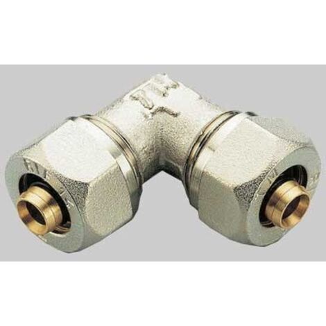 RACCORDO A COMPRESSIONE CURVO DOPPIO TIEMME - 32 x 32