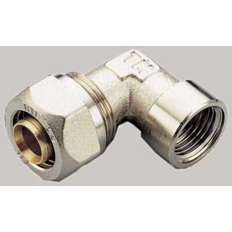 RACCORDO A COMPRESSIONE CURVO FEMMINA TIEMME - 14 x 1/2