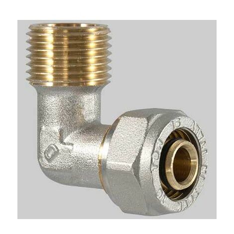 Raccordo a compressione curvo Maschio 16 x 1/2