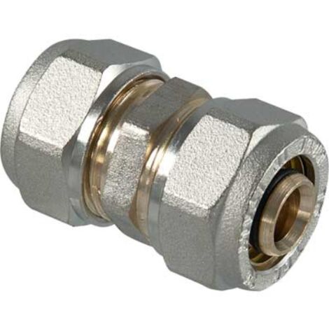 Raccordo a compressione diritto doppio 32 x 32  T.d.m.