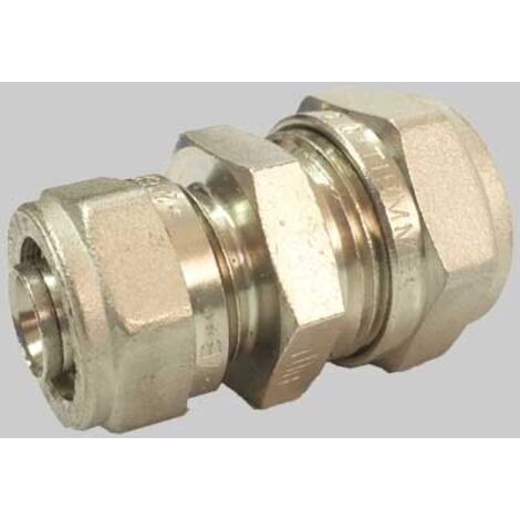 RACCORDO A COMPRESSIONE DIRITTO DOPPIO RIDOTTO TIEMME - 26 x 20