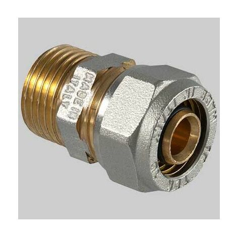 Raccordo a compressione diritto Maschio 20 x 1/2