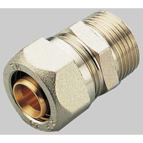 RACCORDO A COMPRESSIONE DIRITTO MASCHIO TIEMME - 26 x 1"