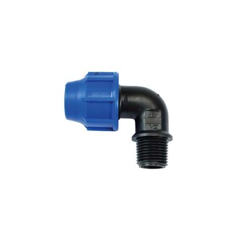 RACCORDO A COMPRESSIONE GOMITO 90  ° MASCHIO PN16- -  EE ¸ mm.25x  M 1/2 - 20 pezzi