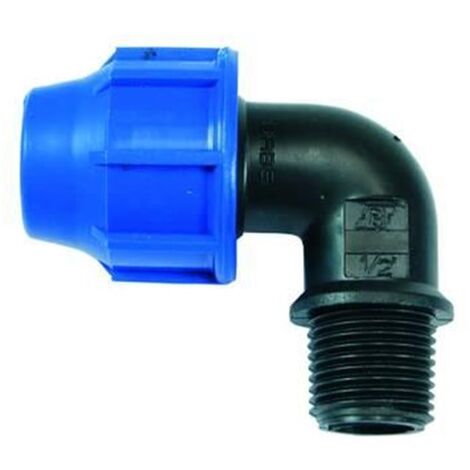 RACCORDO A COMPRESSIONE GOMITO 90° MASCHIO PN16 - ø mm.25x M 1 -   pz 12
