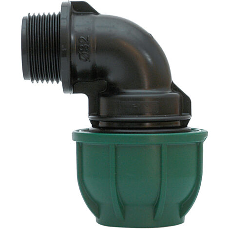 RACCORDO A COMPRESSIONE PN10 GOMITO 90  ° F/M mis. 20x1/2 20.00 pz