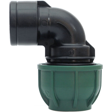 RACCORDO A COMPRESSIONE PN10 GOMITO 90  ° FEMMINA  mis. 20x1/2 20.00 pz