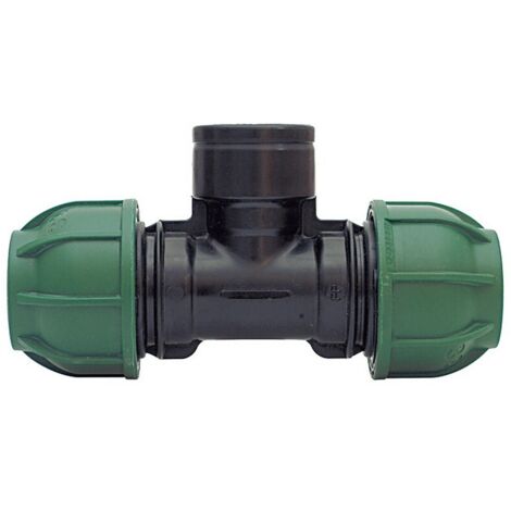 Raccordo a compressione pn10 tee 90Ø femmina  mis. 40x1.1/4x40 (5 pezzi) -