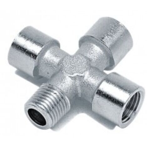 RACCORDO A CROCE FILETTATO MFFF 1/8" 1/4" 3/8" 1/2"  1/4"