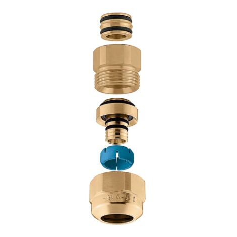 Raccordo a diametro autoadattabile per tubi in plastica. Interno Ø 15,5-16 esterno Ø 18-20 DARCAL Caleffi 680064 15,5-16 - Ø 18x20