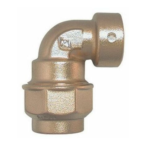 RACCORDO A GOMITO FEMMINA IN OTTONE 1&quot1/2 x 50