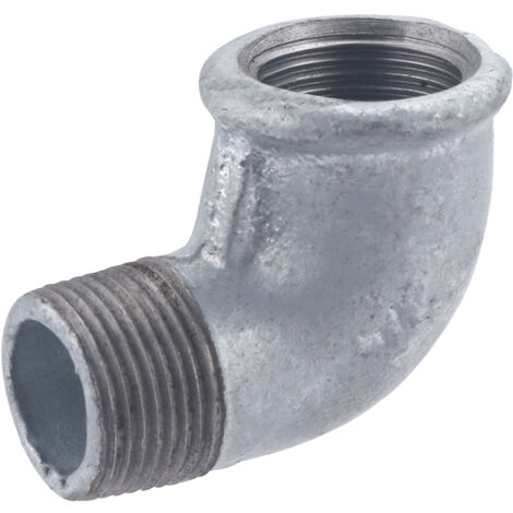 Raccordo a gomito galvanizzato, piccolo raggio, maschio - femmina, MF20x27 NOYON & THIEBAULT