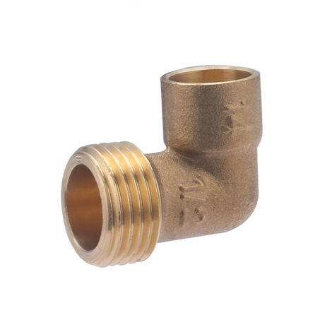 Raccordo a gomito in ferro/rame, maschio, ø14, M15x21 NOYON & THIEBAULT
