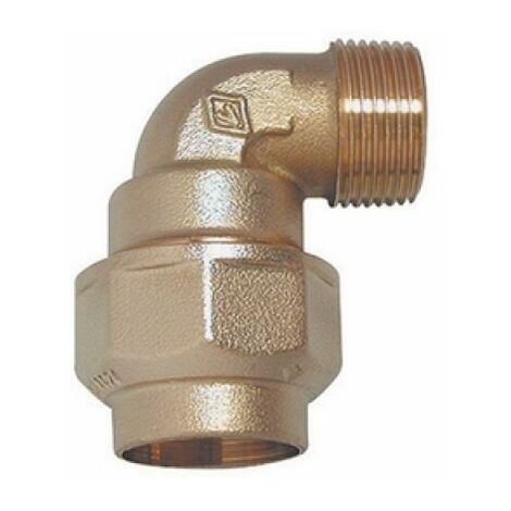 RACCORDO A GOMITO MASCHIO IN OTTONE 1&quot1/4 x 40