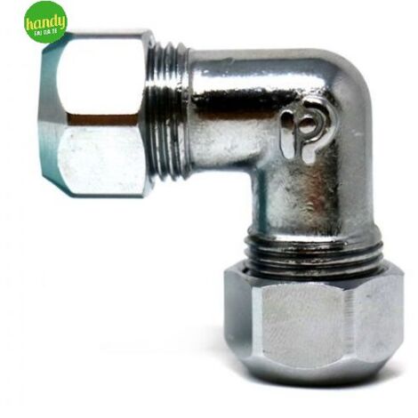 Raccordo a gomito rinaldi e petinaroli per rame 1/2 x Ø 10 mm