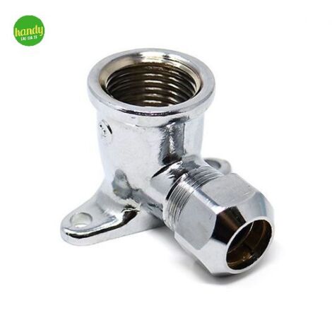 Raccordo a gomito rinaldi e petinaroli per rame femmina con flangia 1/2 x Ø 12 mm