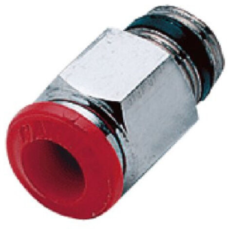 RACCORDO A INNESTO RAPIDO DRITTO MASCHIO CONICO  1/2" D12