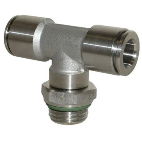 RACCORDO A INNESTO RAPIDO T CENTRALE MASCHIO GIREVOLE CON ORING 1/4" D10