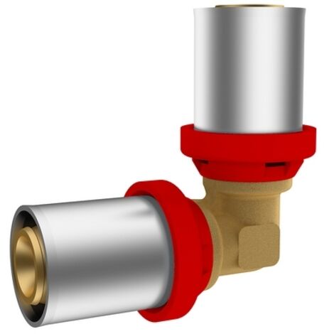 RACCORDO A PRESSARE IKARO CURVO DOPPIO- Diam. 16 -CONF- IKARO- pezzi 1