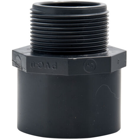 raccordo a pressione filettato PVC M/F 40x49 Mø63-Fø50 mm