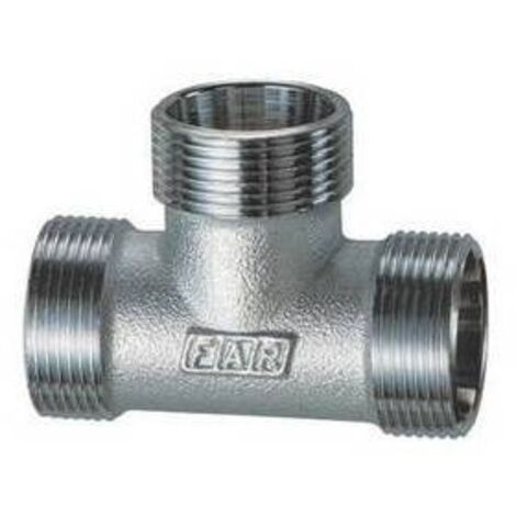 RACCORDO A T  3 MONOCONI CROMATO PER RAME (FAR) 1/2 (24 x 19) FAR