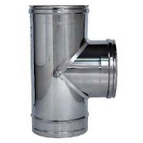 Raccordo A "T" 90° In Acciaio Inox Aisi 304 Monoparete Spessore Mm.0,5 - FFM ø mm.100