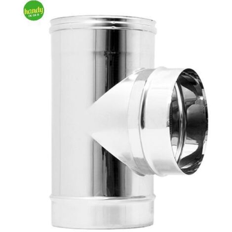 Raccordo A "T" 90° In Acciaio Inox Aisi 304 Monoparete Spessore Mm.0,5 - FMM ø mm.100