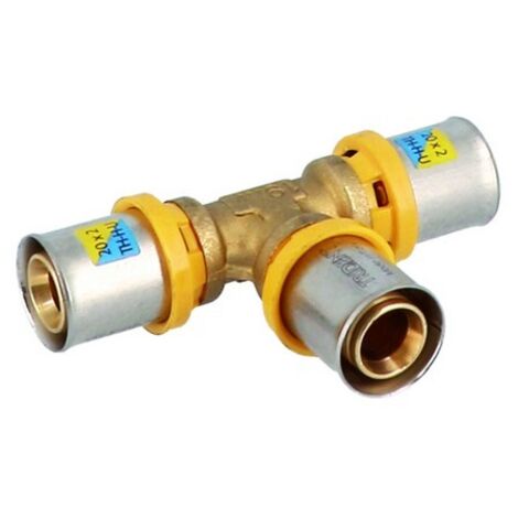 RACCORDO A T A PRESSARE PER MULTISTRATO 16x16x16