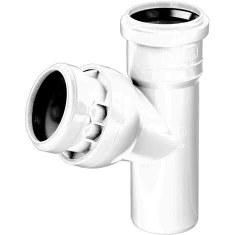 Raccordo a T bianco da 50 mm, sfera di regolazione dell'angolazione