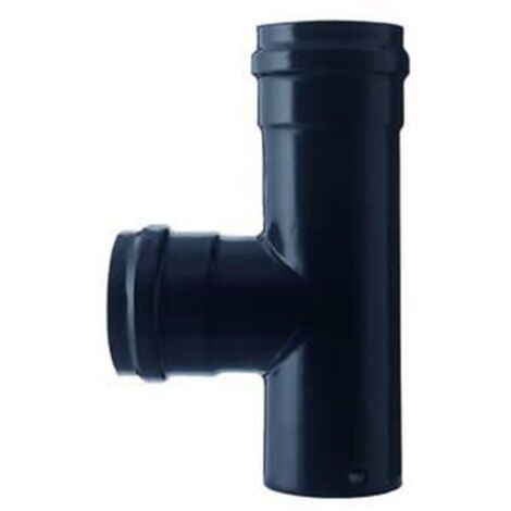RACCORDO A T F/F PER STUFA A PELLET DIAM 8 NERO OPACO PESANTE MM.1,2 FER 97161