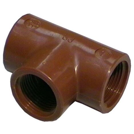 RACCORDO A T F POLIPROPILENE MARRONE 1/2''