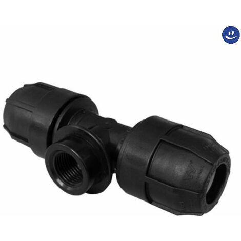 Raccordo a t femmina a compressione in polipropilene serie elopress ø90x3 pn10 NUPI