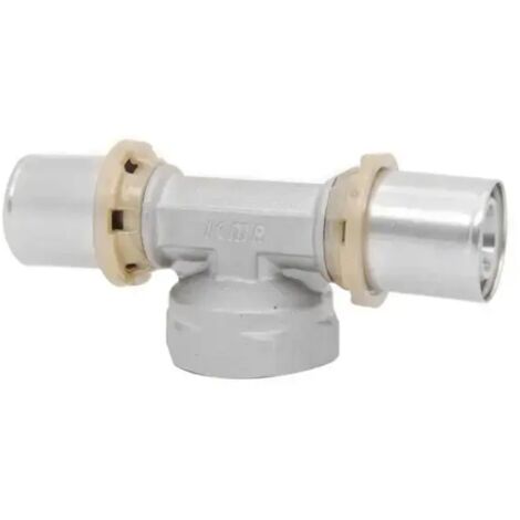 Raccordo a t femmina a pressare per tubo multistrato modello 408 sempiter 1/2" Ø16x2 ICMA