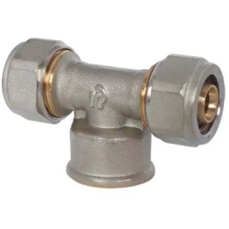 Raccordo a t femmina a stringere per tubo multistrato serie 7250 3/4 ø26 RINALDI E PETTINAROLI