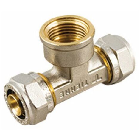 RACCORDO A T FEMMINA SERIE INS 20 x 1/2&quot x 20