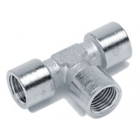 RACCORDO A T FILETTATO FFF 1/8" 1/4" 3/8" 1/2" 3/4"  1/4"