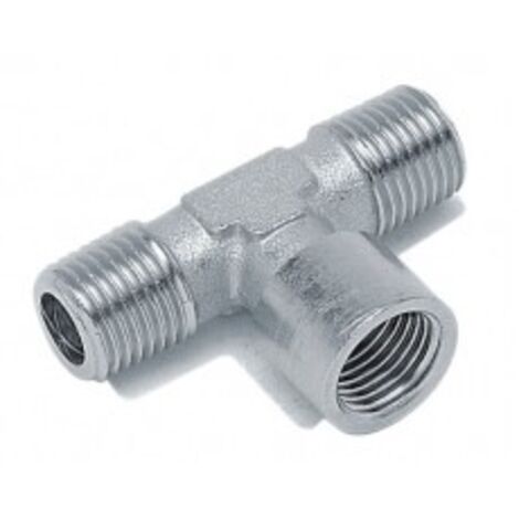 RACCORDO A T FILETTATO MFM 1/8" 1/4" 3/8" 1/2" 3/4"  3/4"
