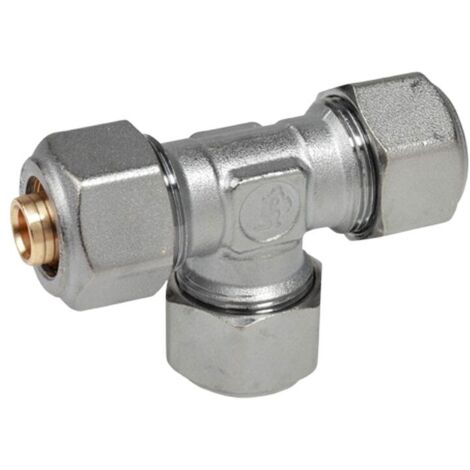 Raccordo a T Giacomini 26x3 mm con adattatori per multistrato R564MX062