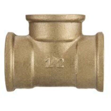 Raccordo a T in ottone, filettatura interna 3/8'' - H/ZM-05-010