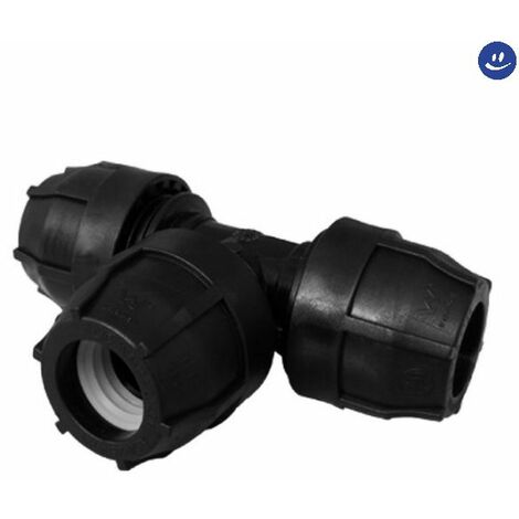Raccordo a t intermedio a compressione in polipropilene serie elopress ø110 pn10 NUPI