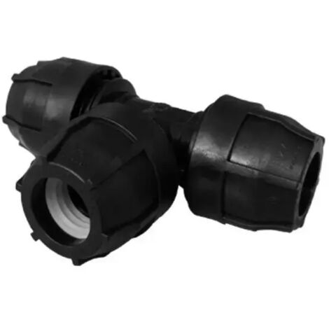 Raccordo a t intermedio a compressione in polipropilene serie elopress ø90 pn10 NUPI